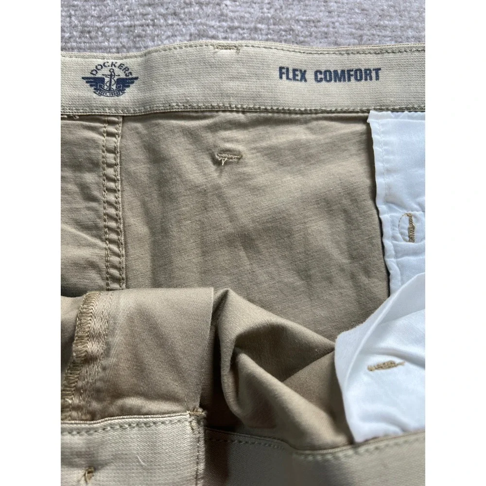 Dockers Original Short Mens 56 Khaki Tan Stretch Flex Comfort Big & Tall New